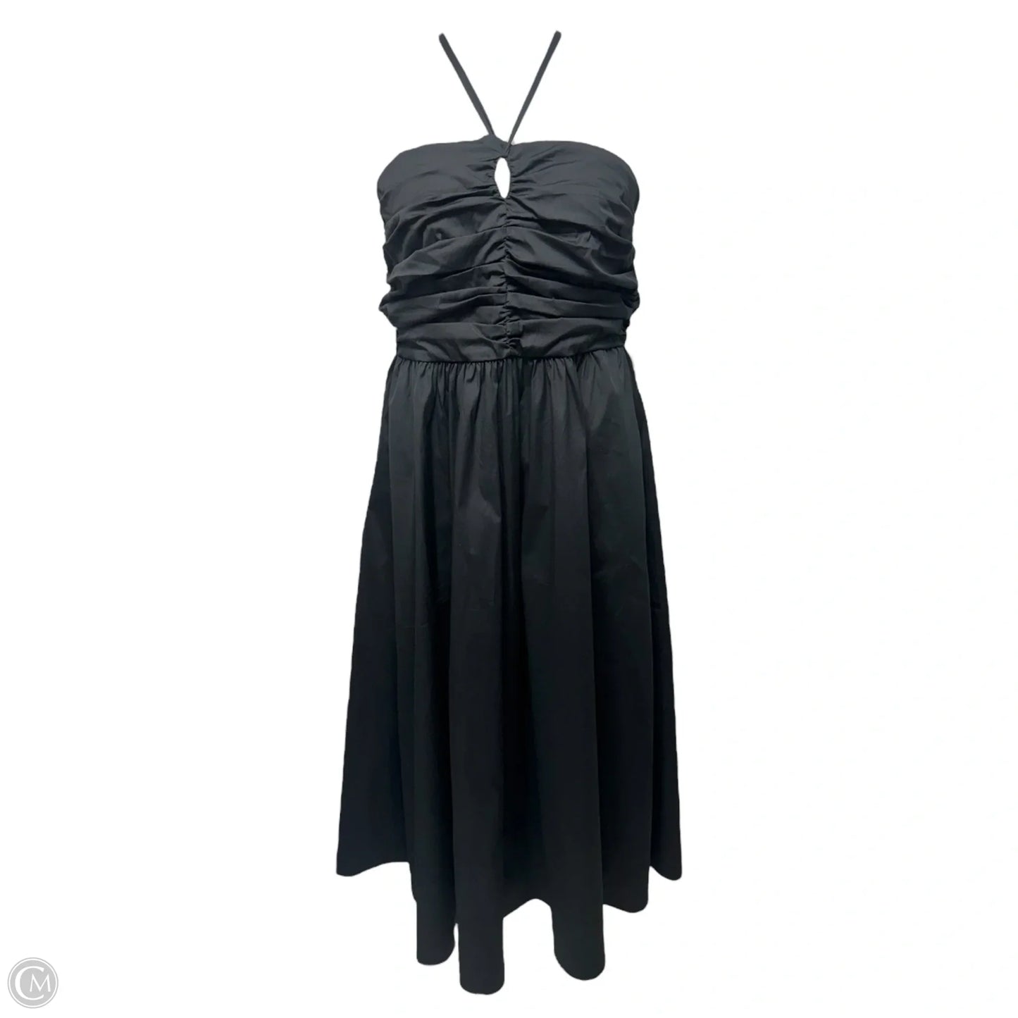 Ruched Halter Dress Party Midi By Marella In Black, Size: 14