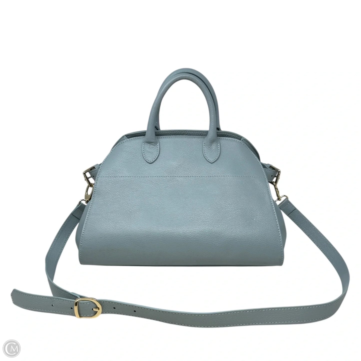 Riva Italian Leather Commuter Satchel By Anna Paola, Size: Large