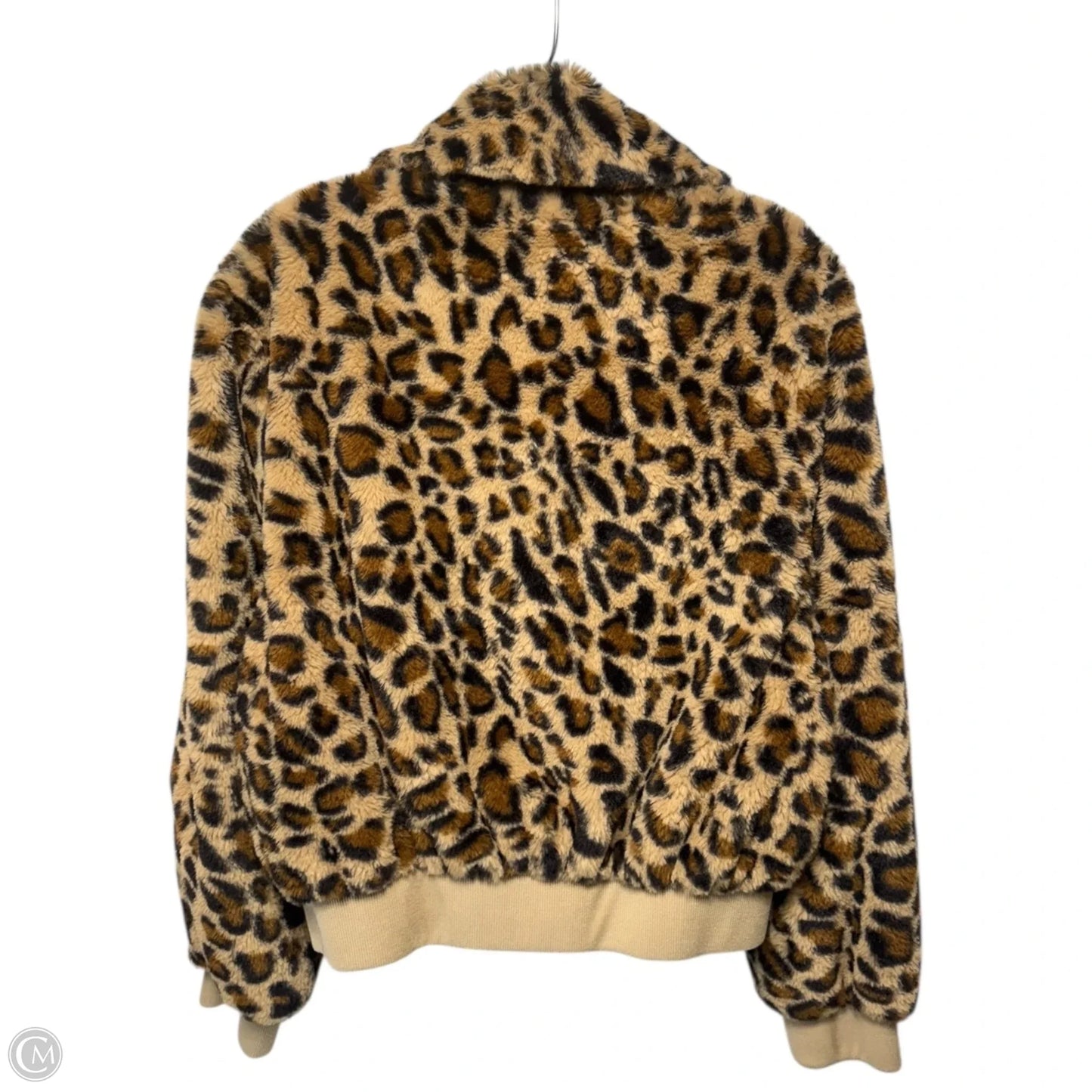 Jacket Faux Fur & Sherpa By Altard State In Animal Print, Size: L