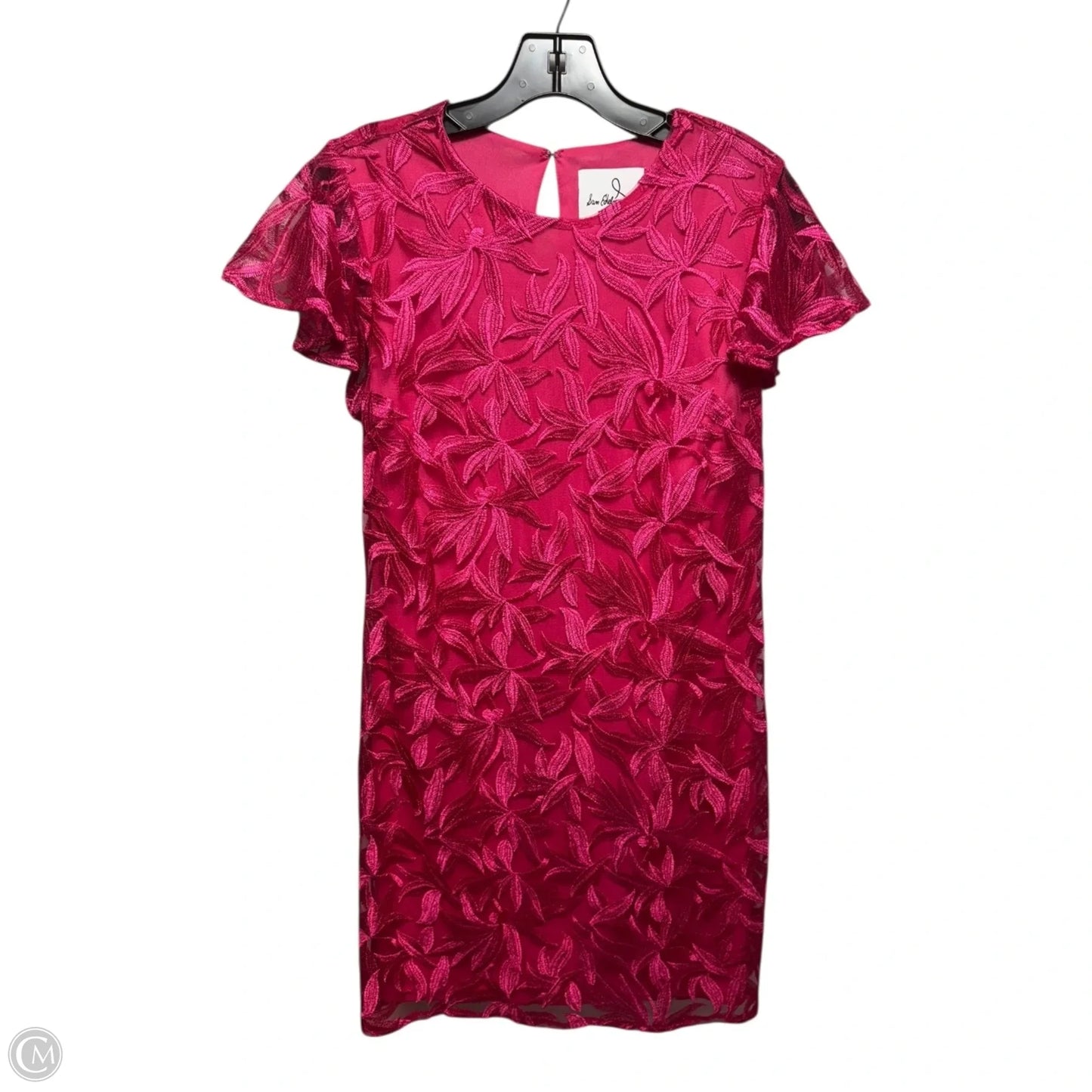 Leafy Embroidery Dress Party Short By Sam Edelman In Pink, Size: 6