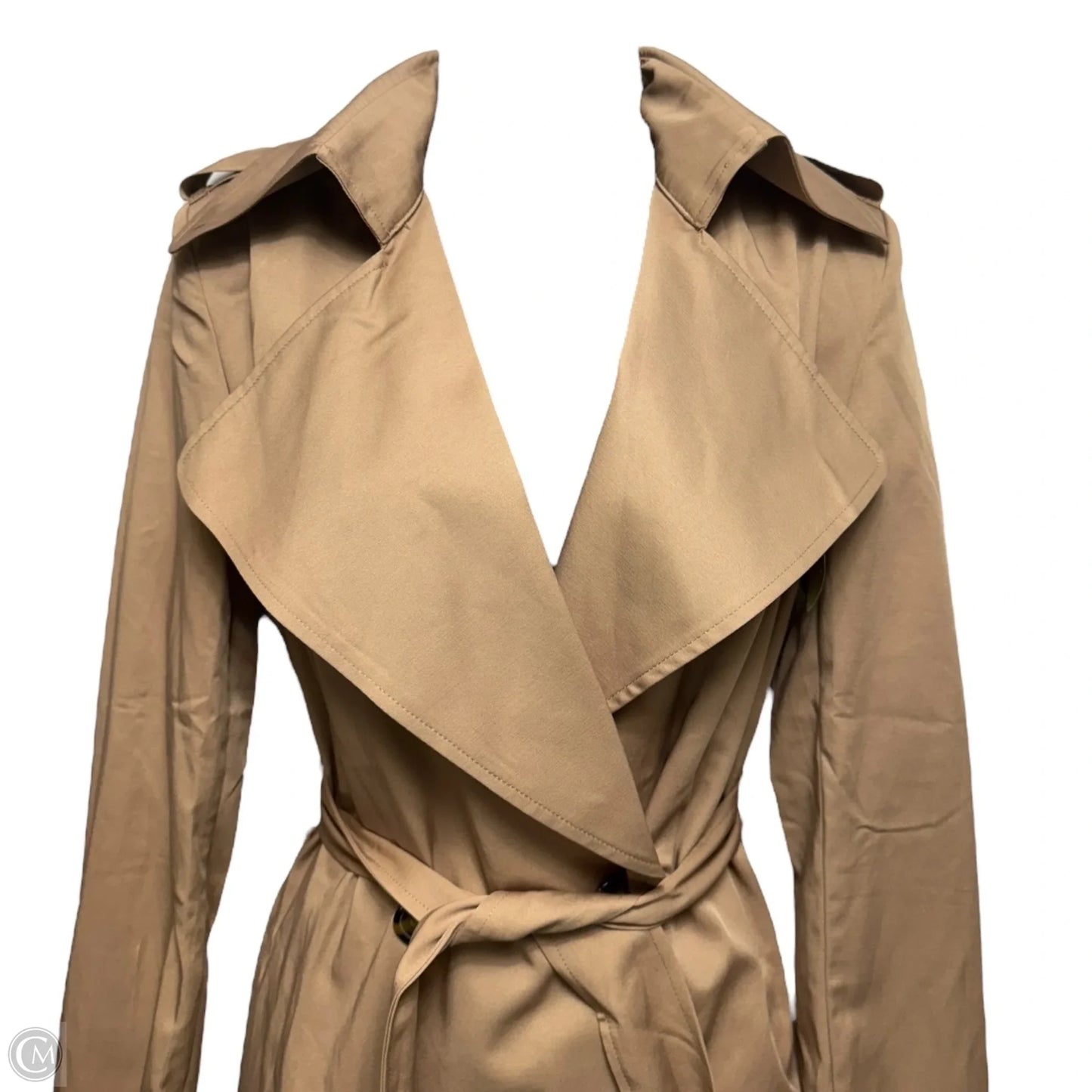 Coat Trench Coat By Bardot In Tan, Size: Xs