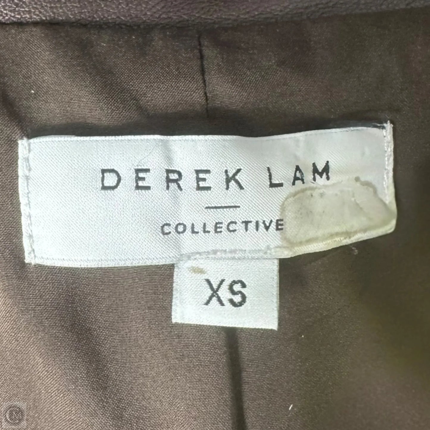 Vegan Leather Belted Trench Coat Designer By Derek Lam In Brown, Size: Xs