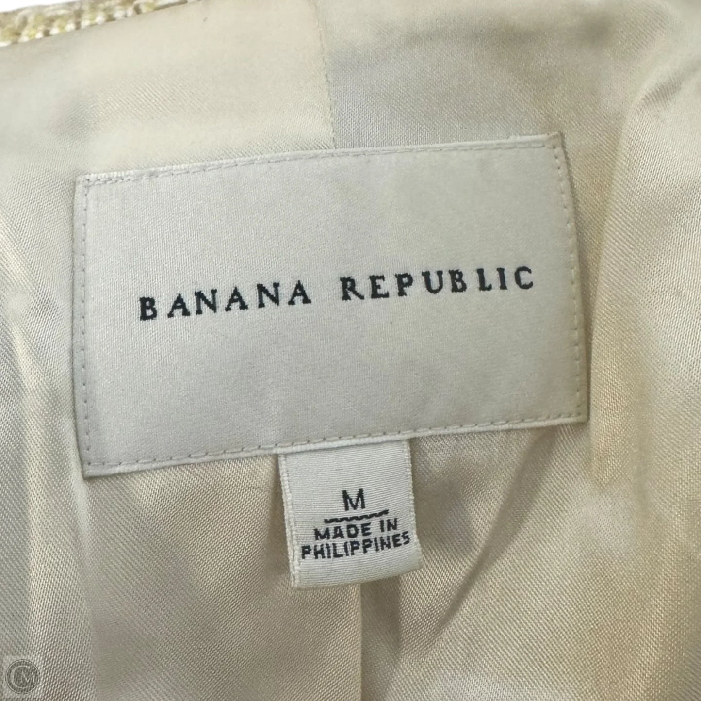 Wool & Cotton Coat By Banana Republic In Yellow, Size: M