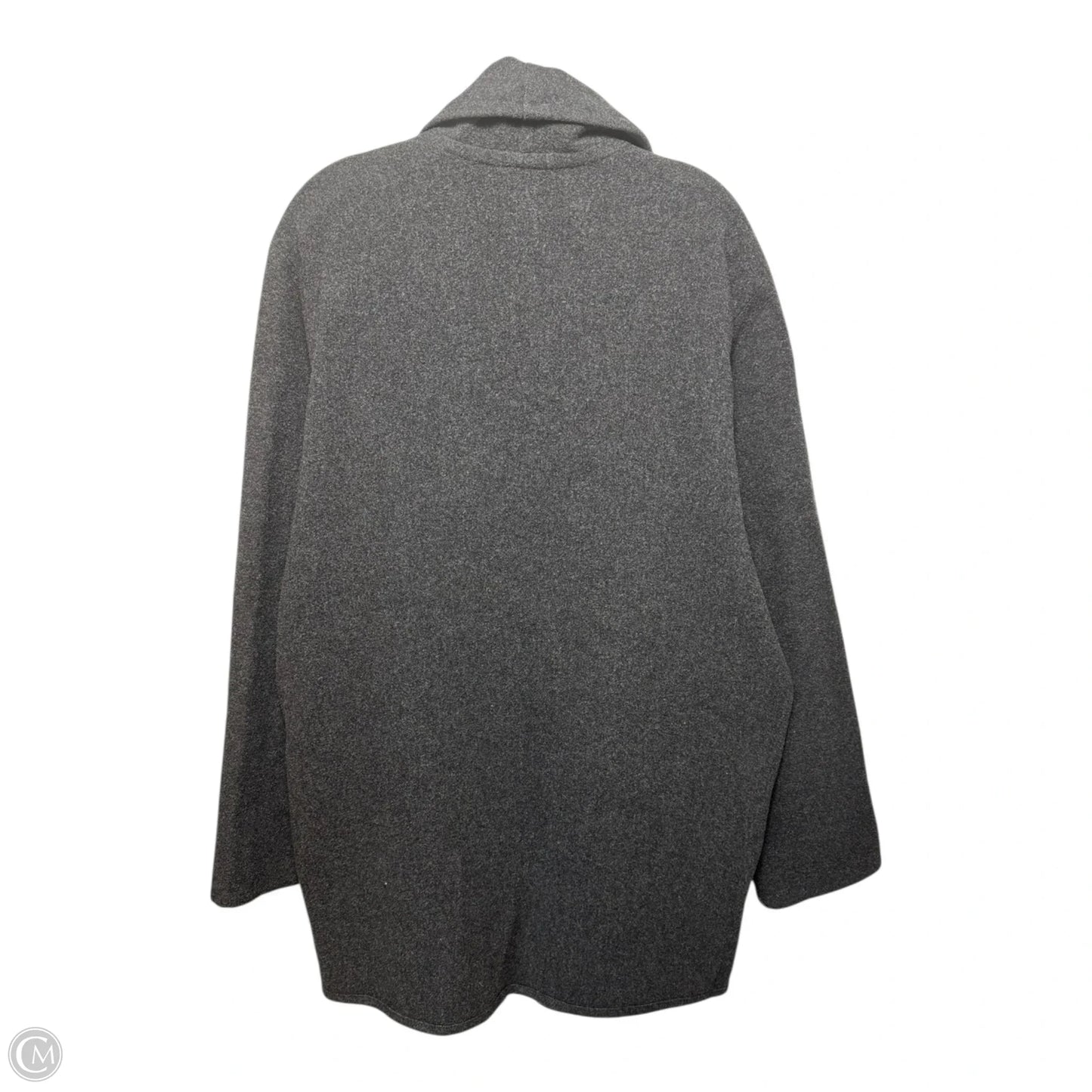 Coat Wool By Eileen Fisher In Grey, Size: XXL