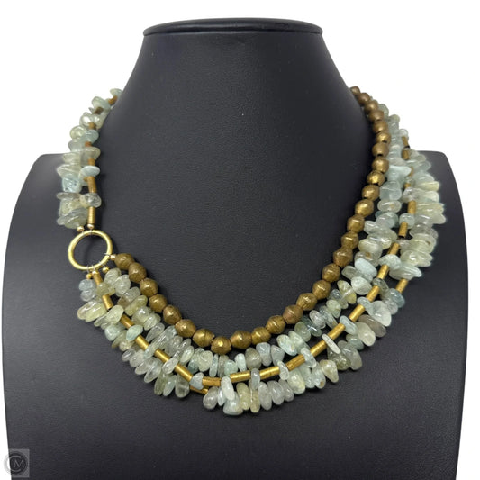 Green Beaded Statement Toggle Clasp Necklace By Clothes Mentor