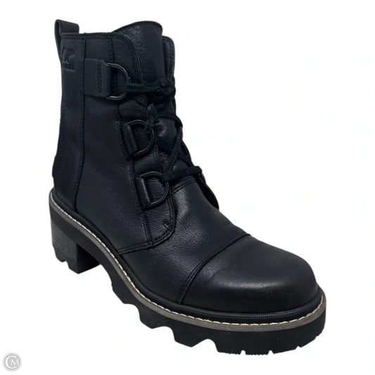 Joan Now Combat Boot By Sorel In Black, Size: 9