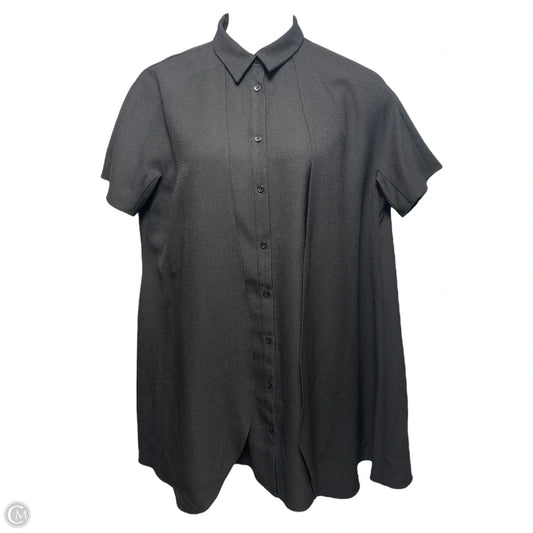 Kaelen shift cape dress short sleeve black button front By Kaelen In Black, Size: M