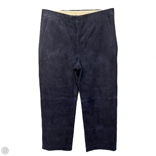 Suede Pants By J. Crew In Navy, Size: 6