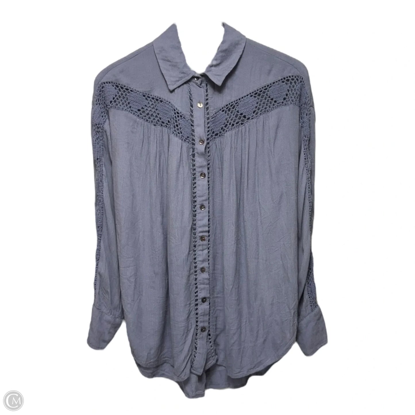 Katie Bird Button Up Top By Free People In Blue, Size: Xs