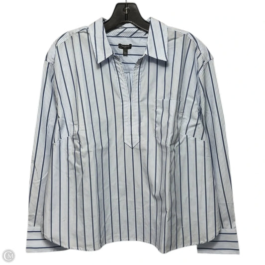 Top Long Sleeve By Talbots In Striped Pattern, Size: Xlp