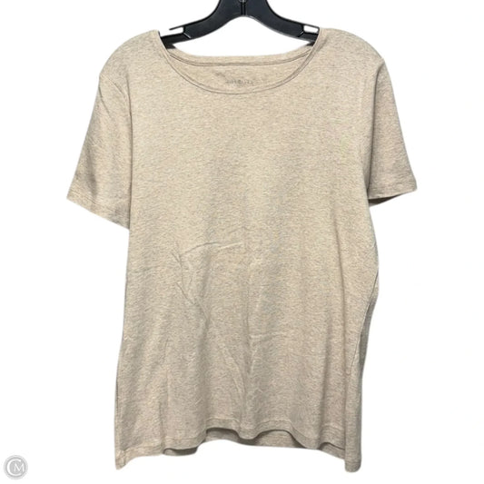 Top Short Sleeve Basic By Talbots In Cream, Size: Xl