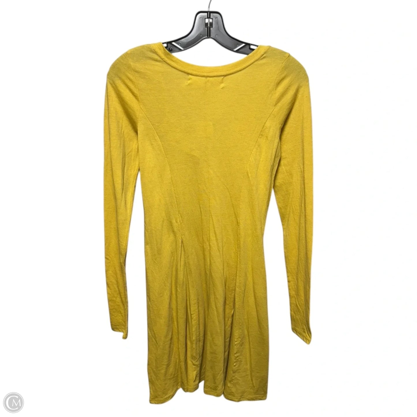Miles Of Henley Mini Dress By Free People In Yellow, Size: XS