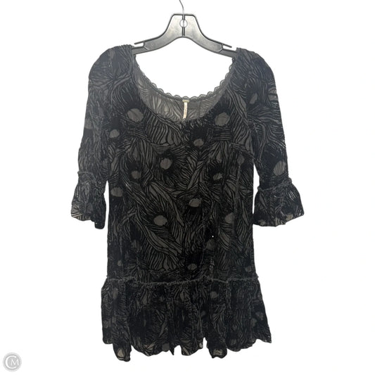 Zen Garden Peacock Mini Dress By Free People In Black, Size: XS