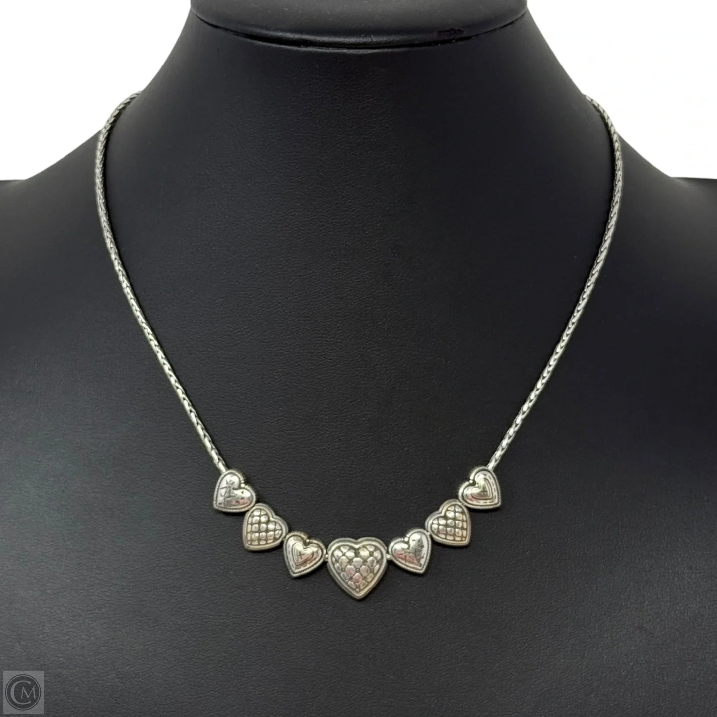 Retired Silver Plated Enchanted Hearts NecklaceBy Brighton