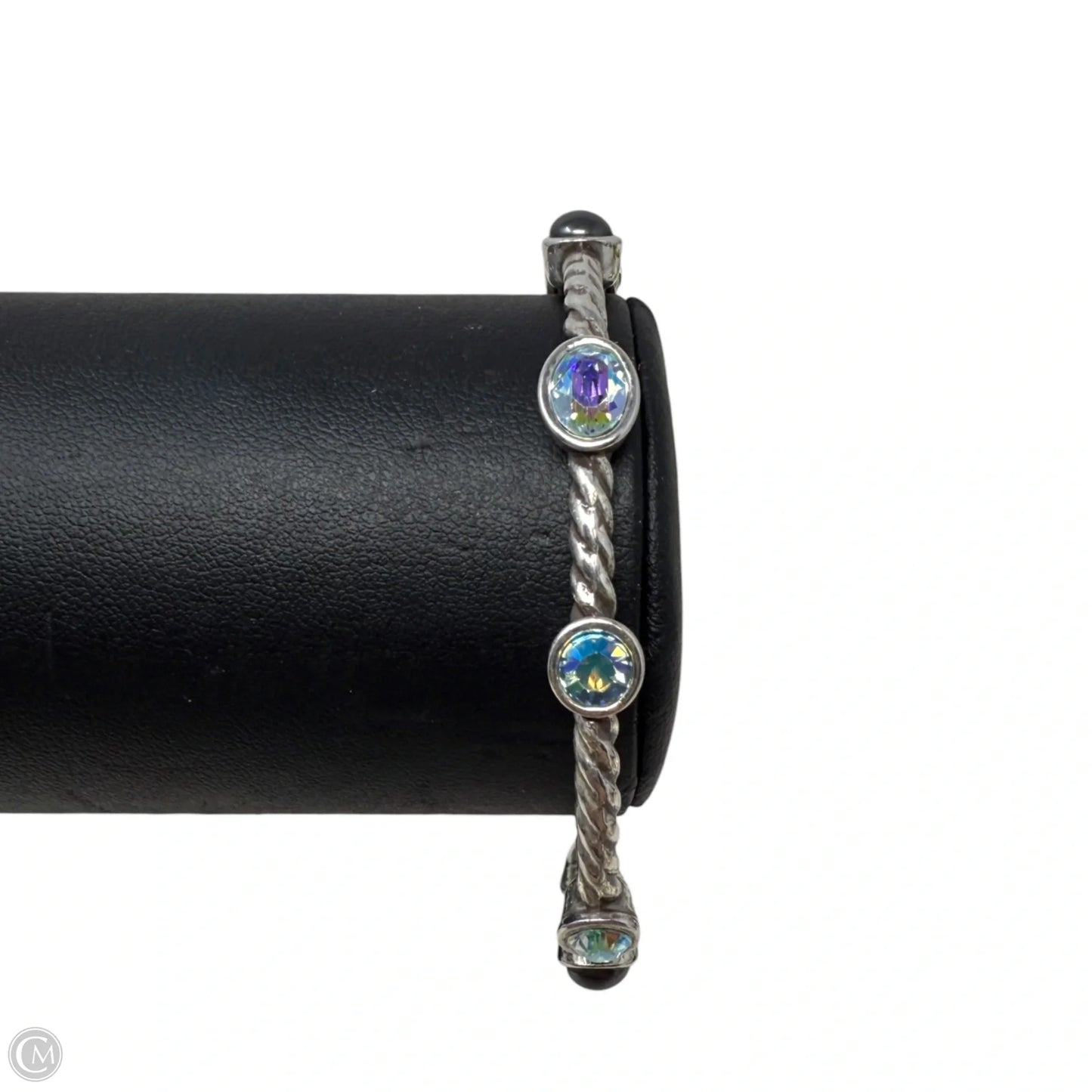 Monte Carlo Hinged Bangle Bracelet By Brighton