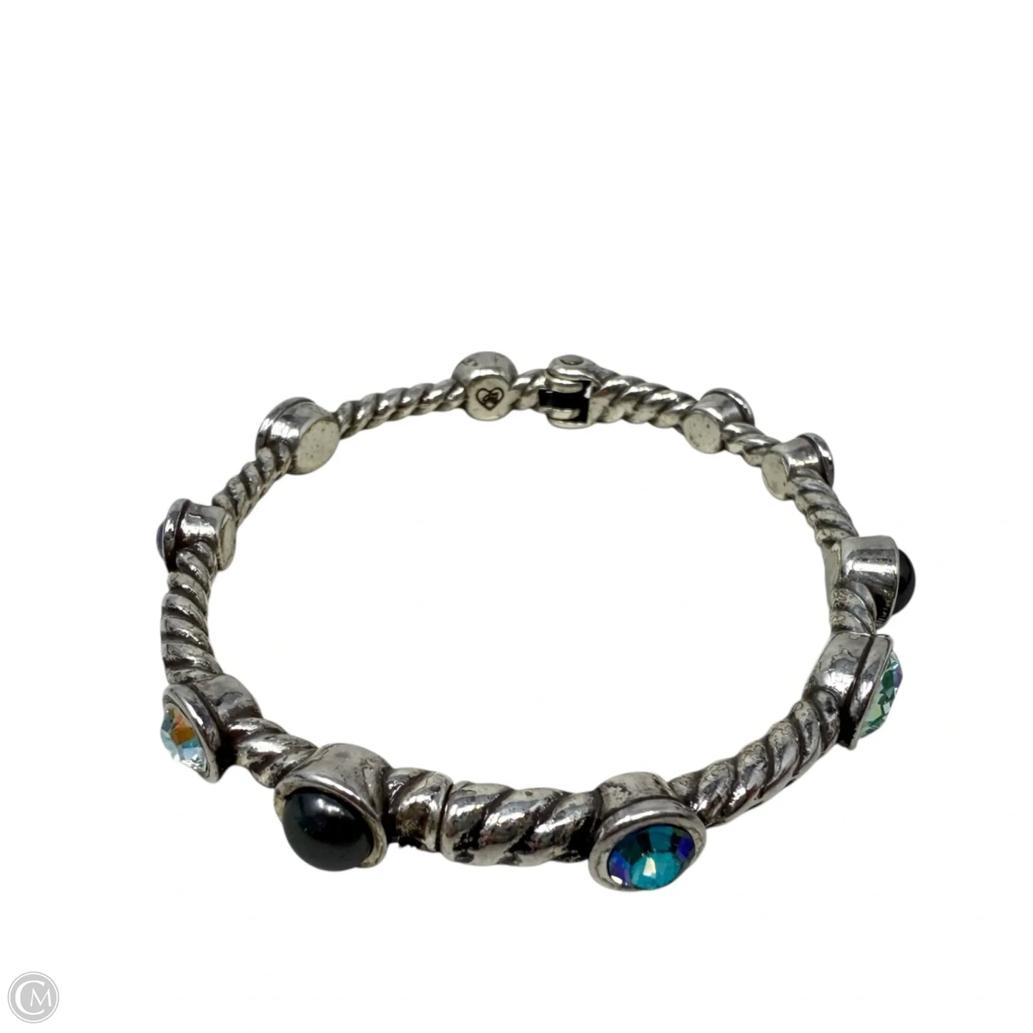 Monte Carlo Hinged Bangle Bracelet By Brighton