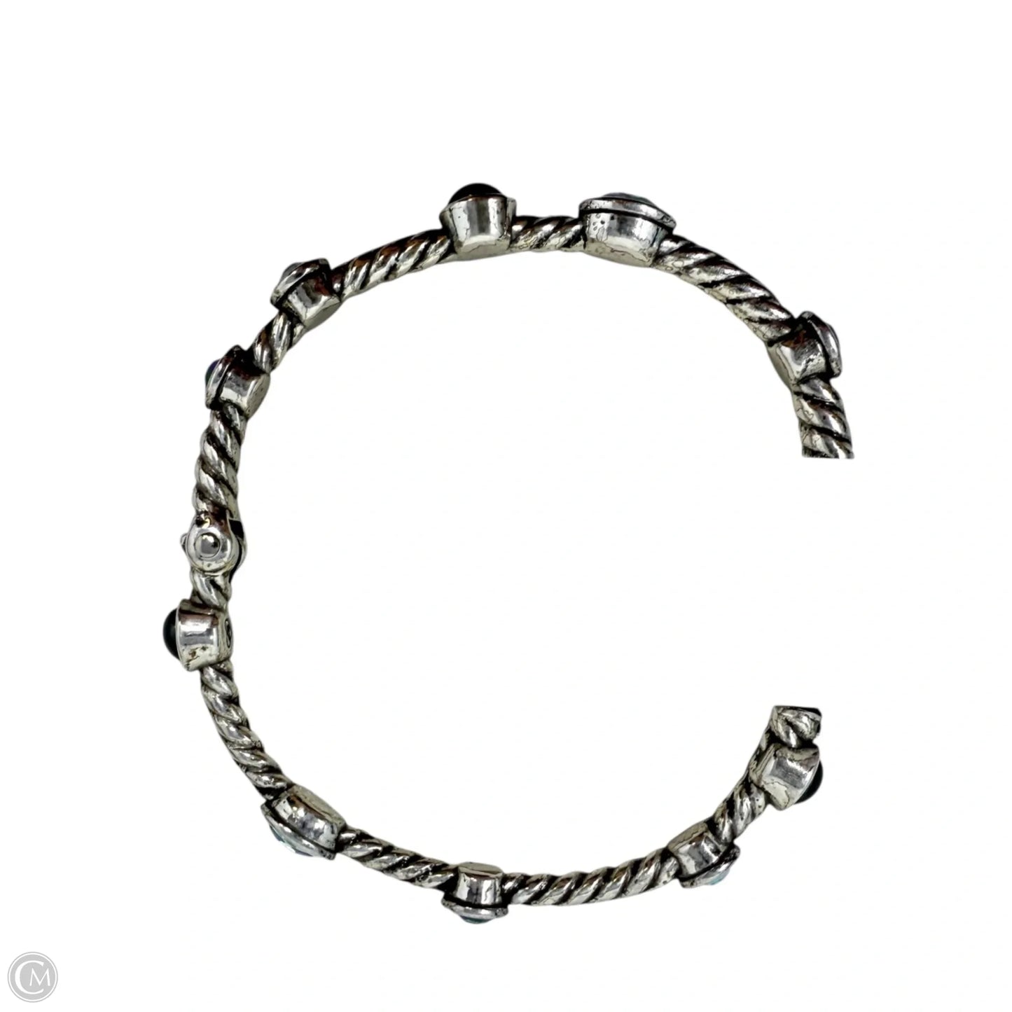 Monte Carlo Hinged Bangle Bracelet By Brighton