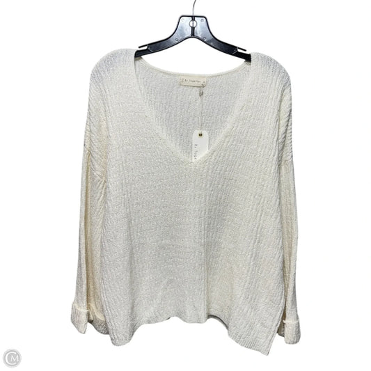 Sweater By By Together In Cream, Size: M