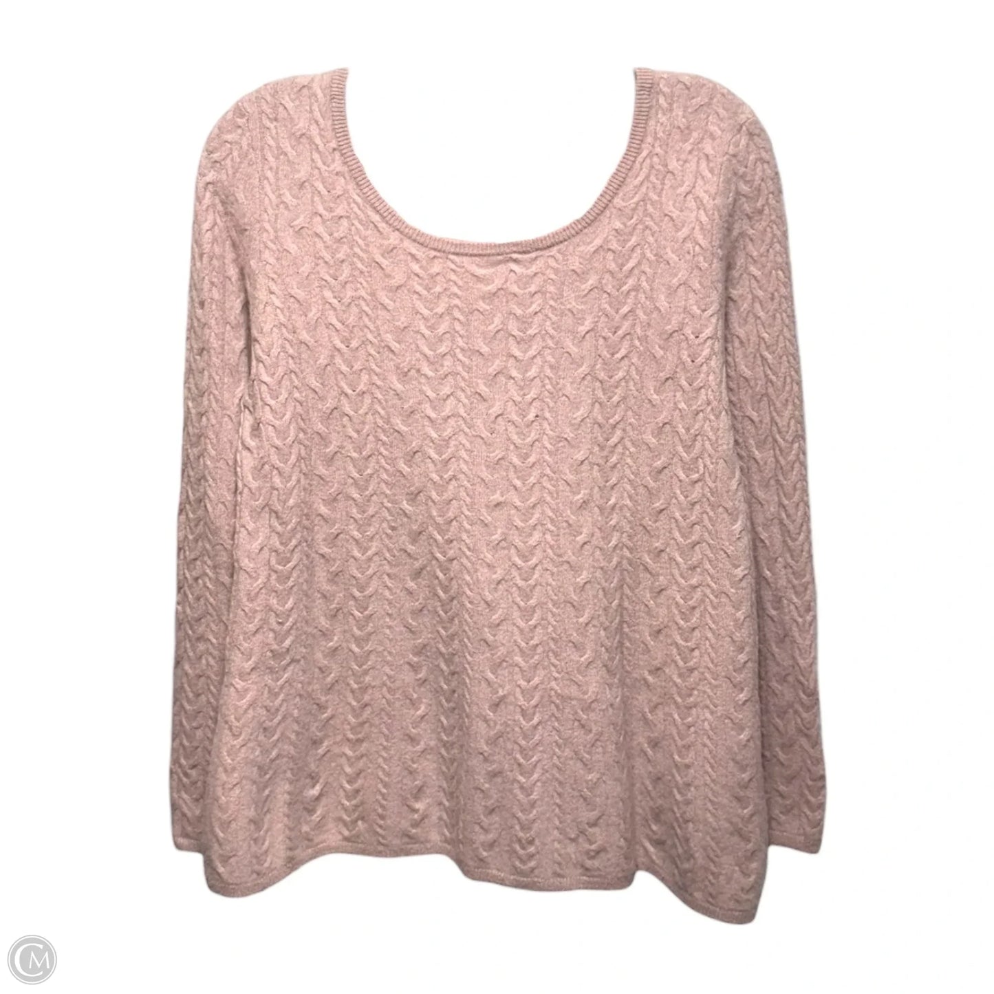 Cashmere Trapeze Sweater By Garnet Hill In Mauve, Size: S