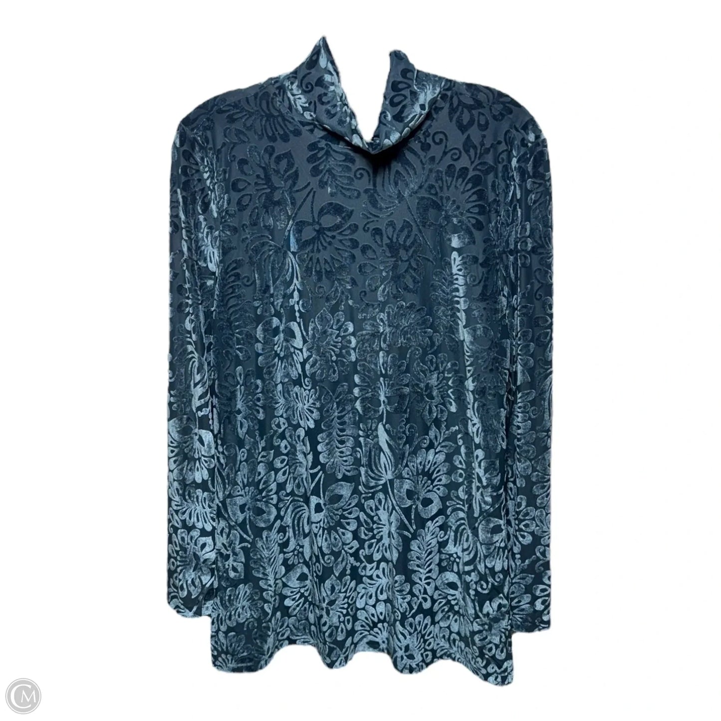 Walden Velvet Turtleneck By Soft Surroundings In Legion Blue, Size: M