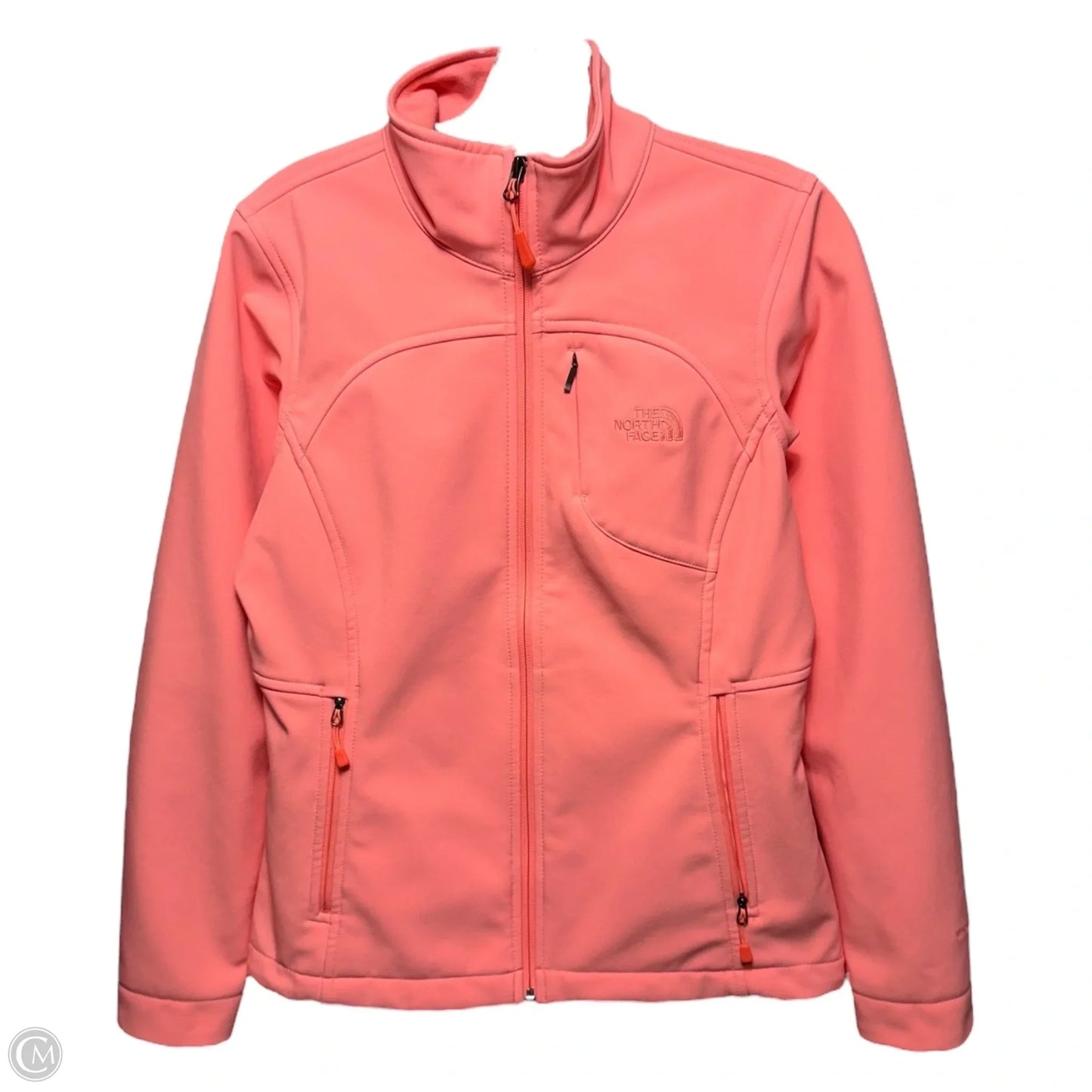 Athletic Jacket By The North Face In Peach, Size: S