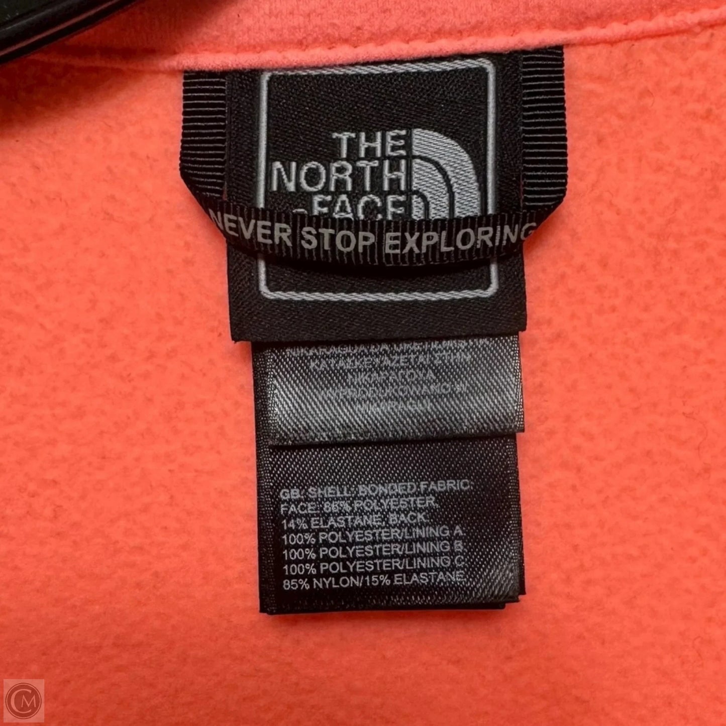 Athletic Jacket By The North Face In Peach, Size: S