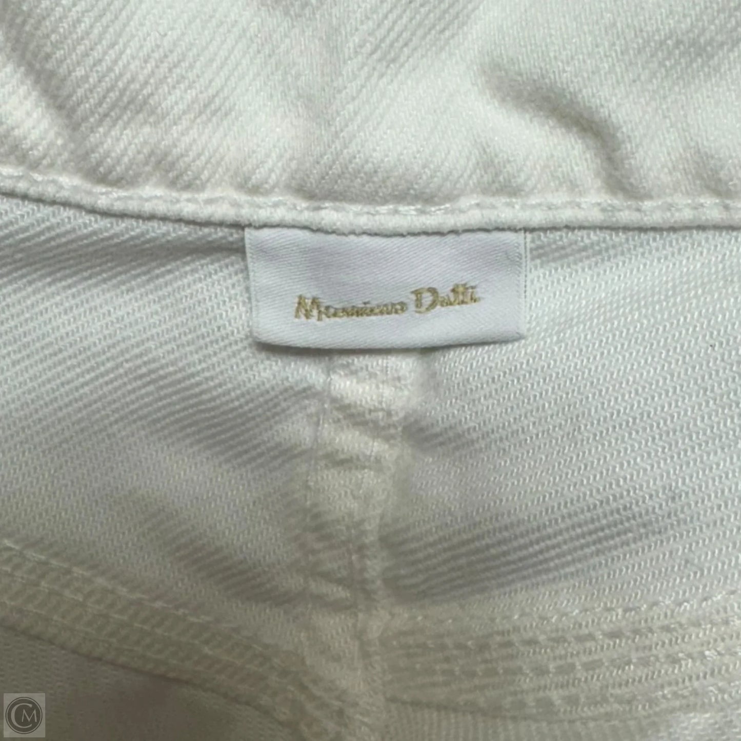 Jeans Straight By Massimo Dutti In White Denim, Size: 4