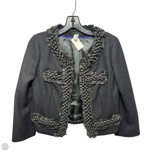 Astrid Berry Trim Wool Blazer By J. Crew In Grey, Size: 2