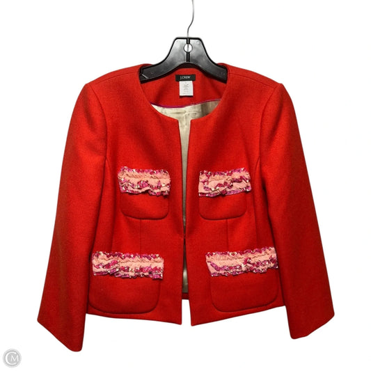 Wool Blazer By J. Crew In Orange, Size: 2