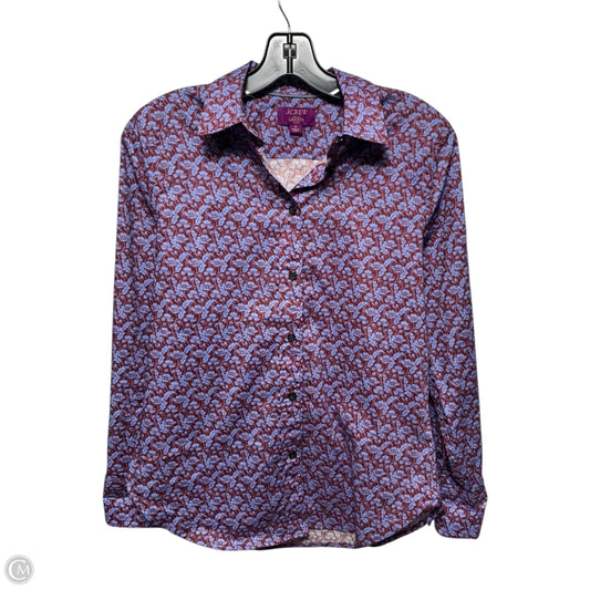 Top Long Sleeve By J. Crew In Blue & Brown, Size: 2