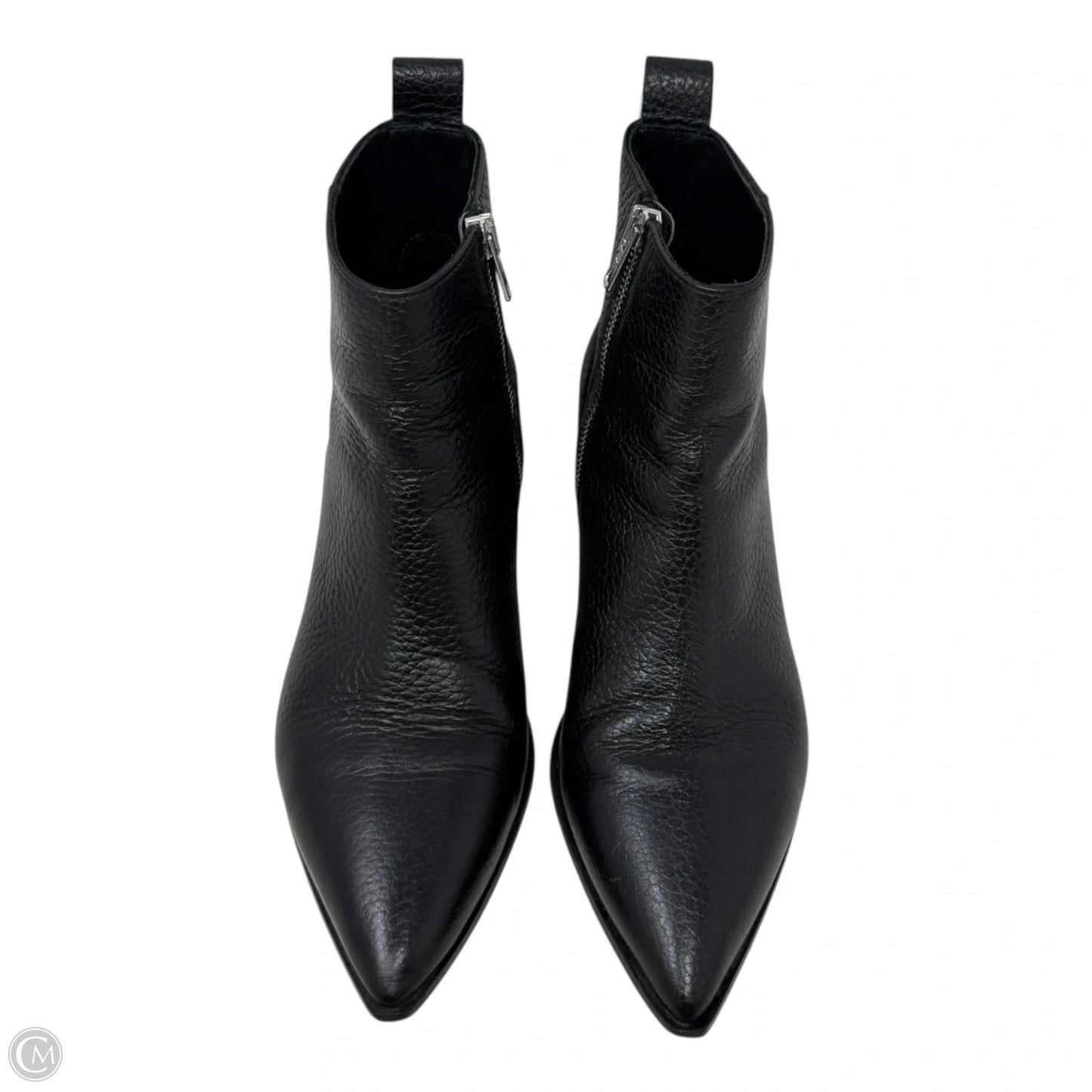 The Boss Boots By Everlane In Black Pebbled Leather, Size: 7