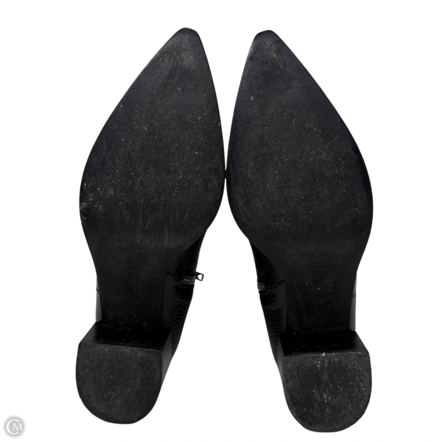 The Boss Boots By Everlane In Black Pebbled Leather, Size: 7