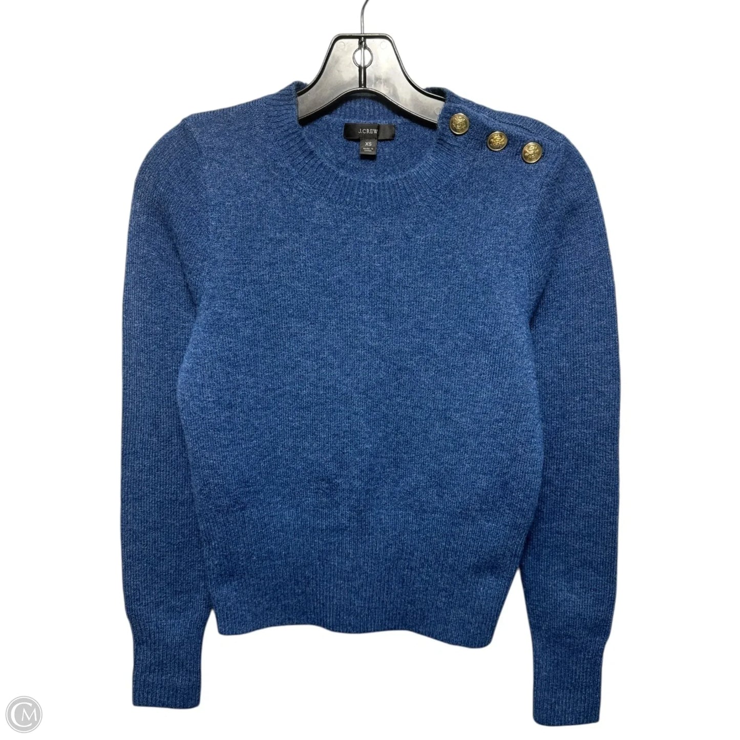 Wool Blend Sweater By J. Crew In Navy, Size: Xs