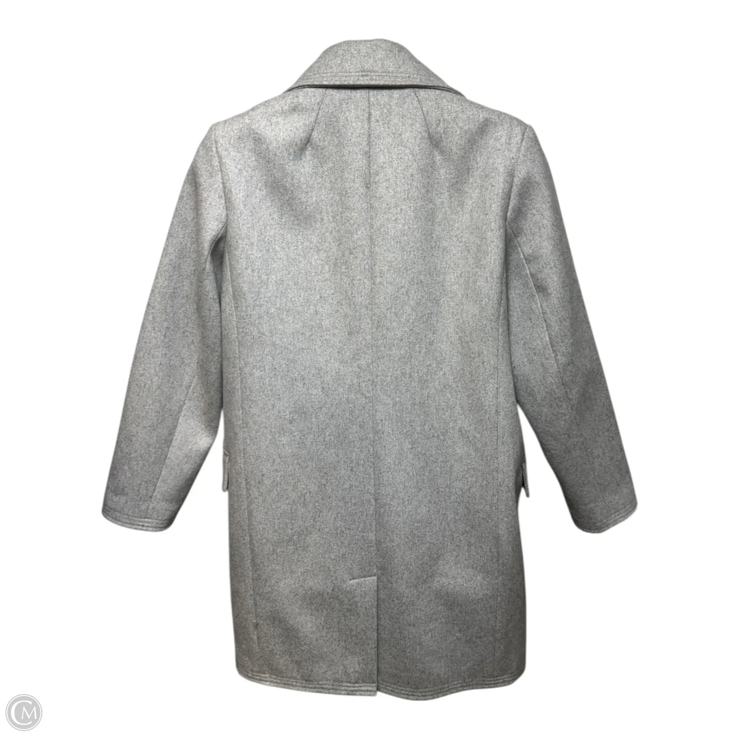 Coat Wool Blend By Banana Republic In Grey, Size: Xl