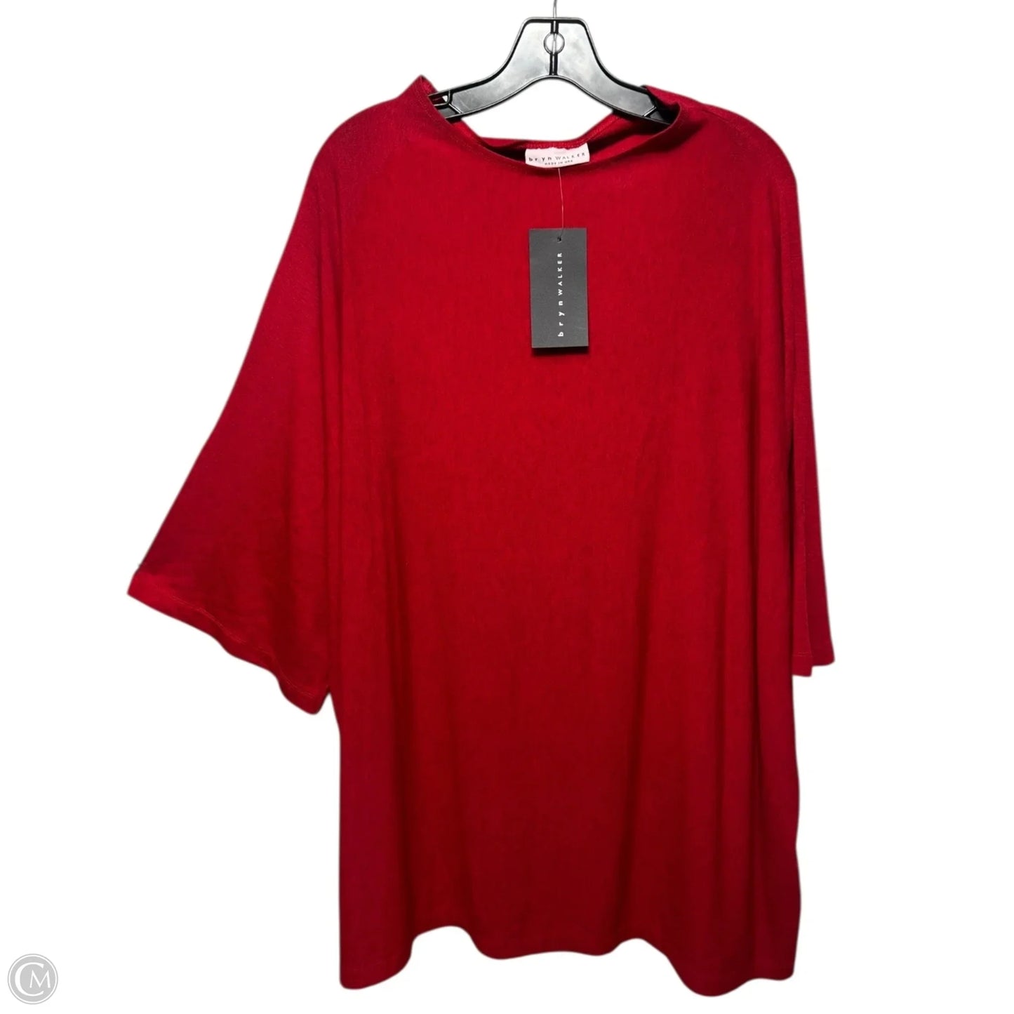 Adria Tunic 3/4 Sleeve By Bryn Walker In Red, Size: 3x