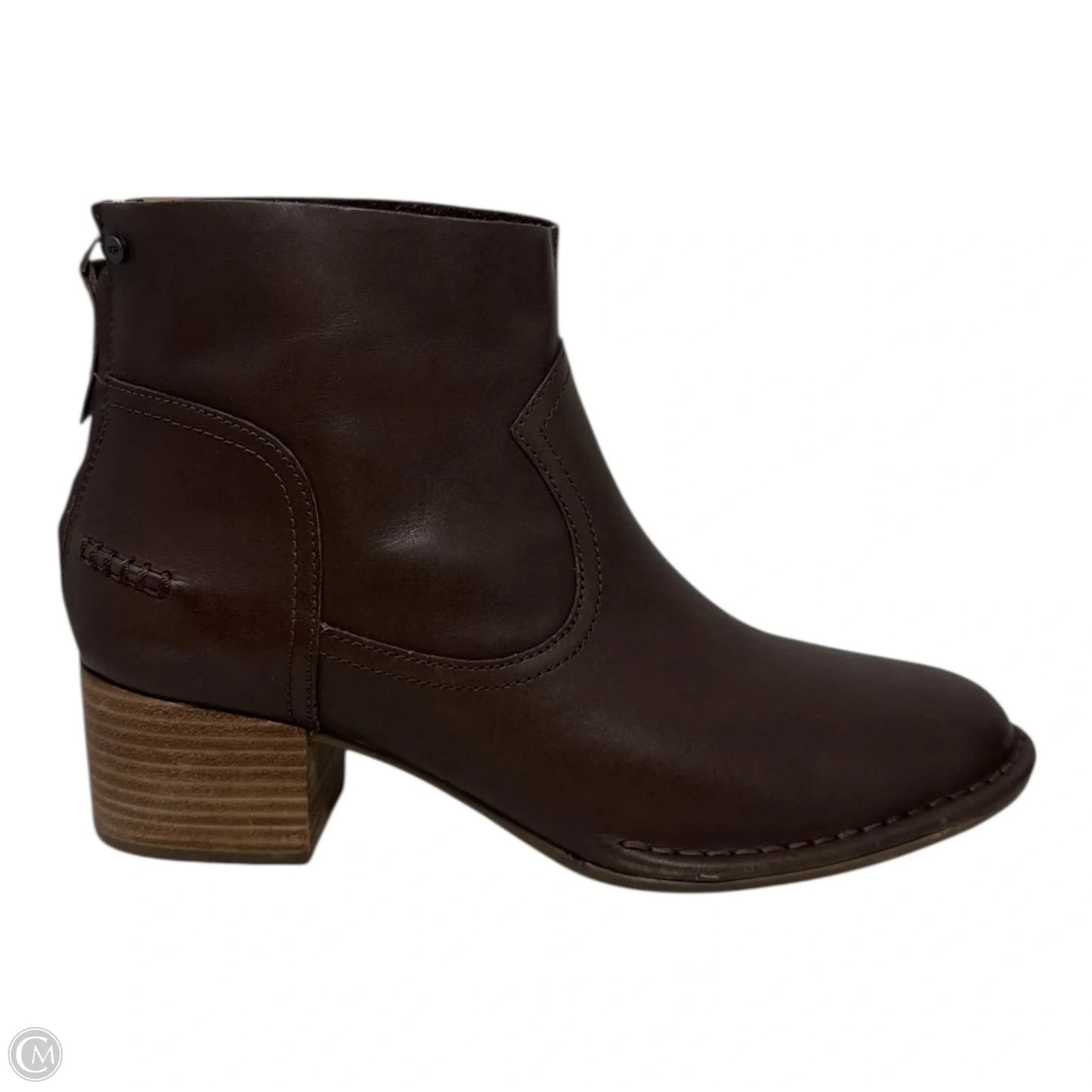 Bandara Block Heel Boots Designer By Ugg In Brown, Size: 9.5