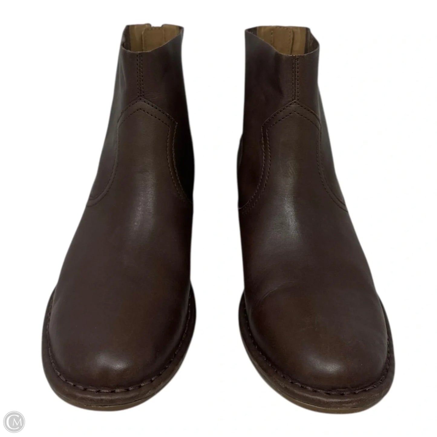 Bandara Block Heel Boots Designer By Ugg In Brown, Size: 9.5