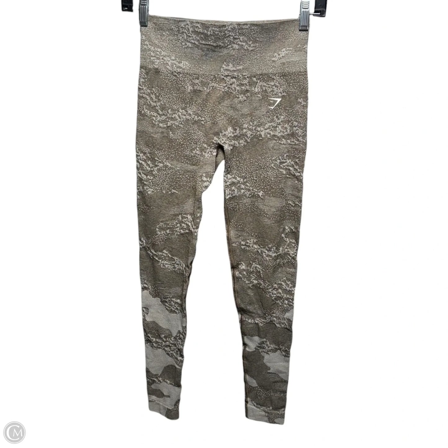 Athletic Leggings By Gym Shark In Taupe, Size: S