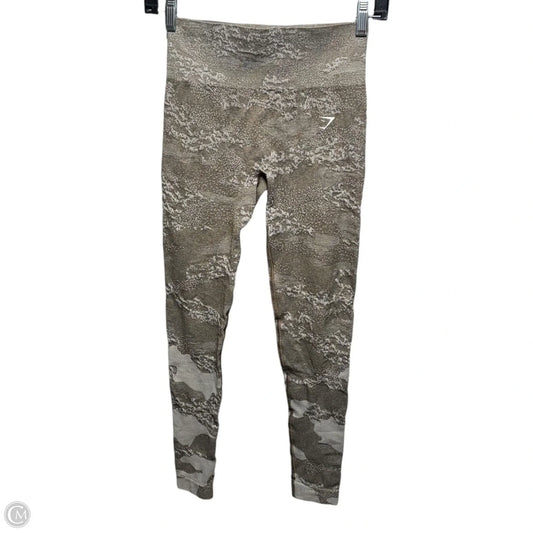Athletic Leggings By Gym Shark In Taupe, Size: S