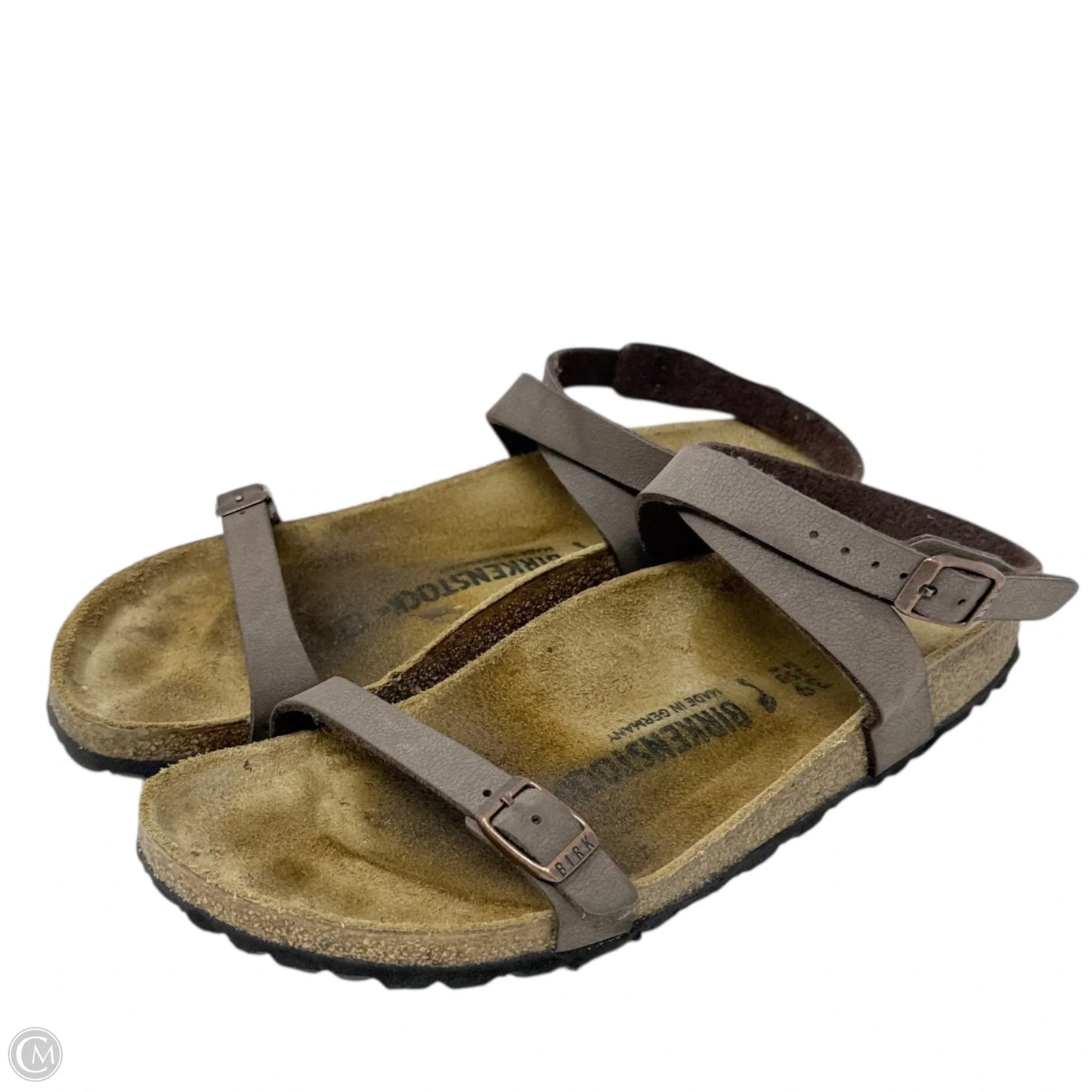 Yara Oiled Leather Habana Sandals Birkenstock In Brown, Size: 8