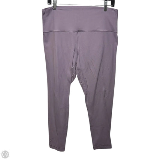 Athletic Leggings By Lululemon In Purple, Size: 14