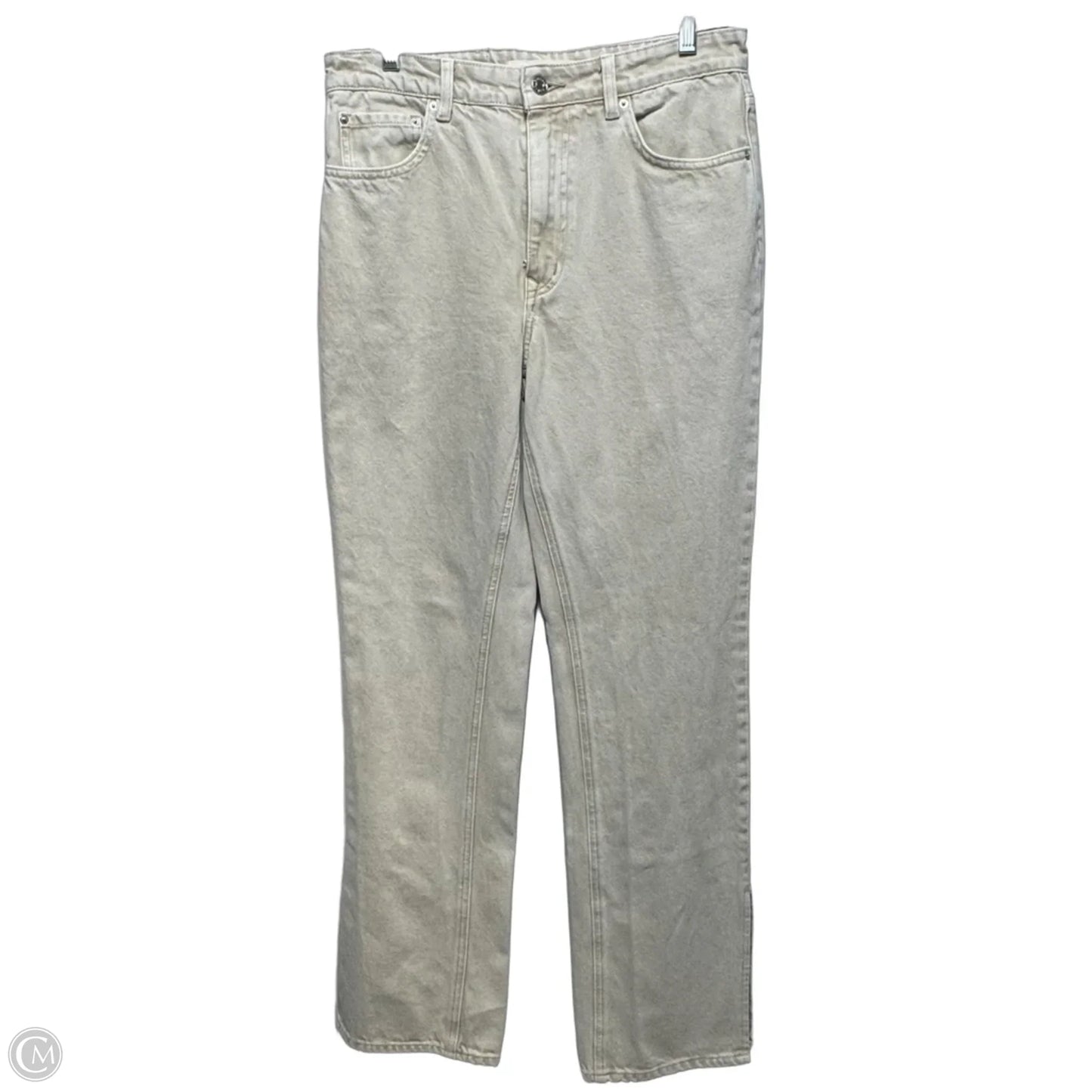 Jeans Wide Leg By Grlfrnd In Cream, Size: 6