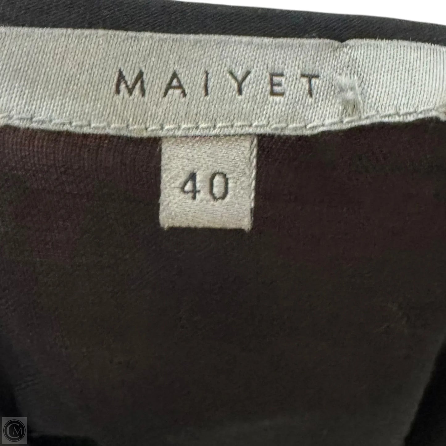 Wool & Silk Semi Sheer Dress Casual Short By Maiyet In Black, Size: 6 (EU 40)