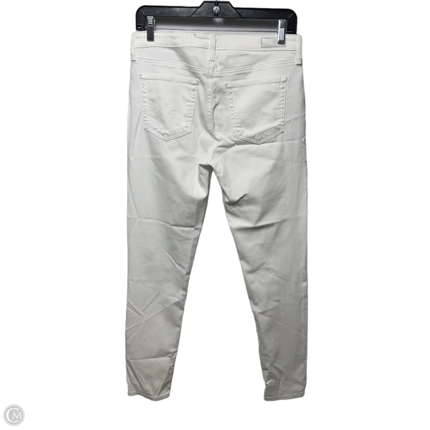 The Middi Ankle Jeans mid-rise legging ankle By Adriano Goldschmied In White Denim, Size: 8/29