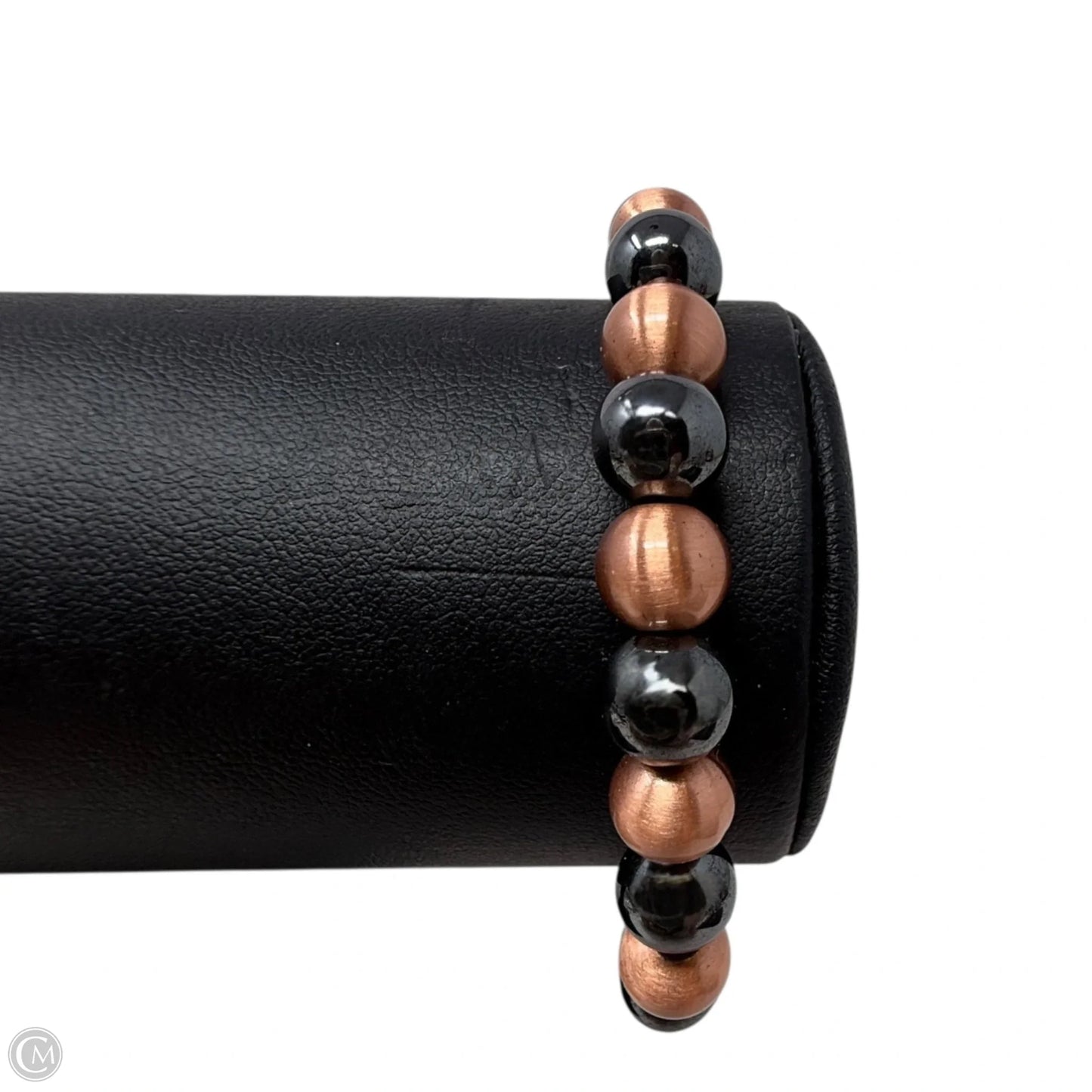 Shungite & Copper Beaded Magnetic Wellness Stretch Bracelet  By Tecanori