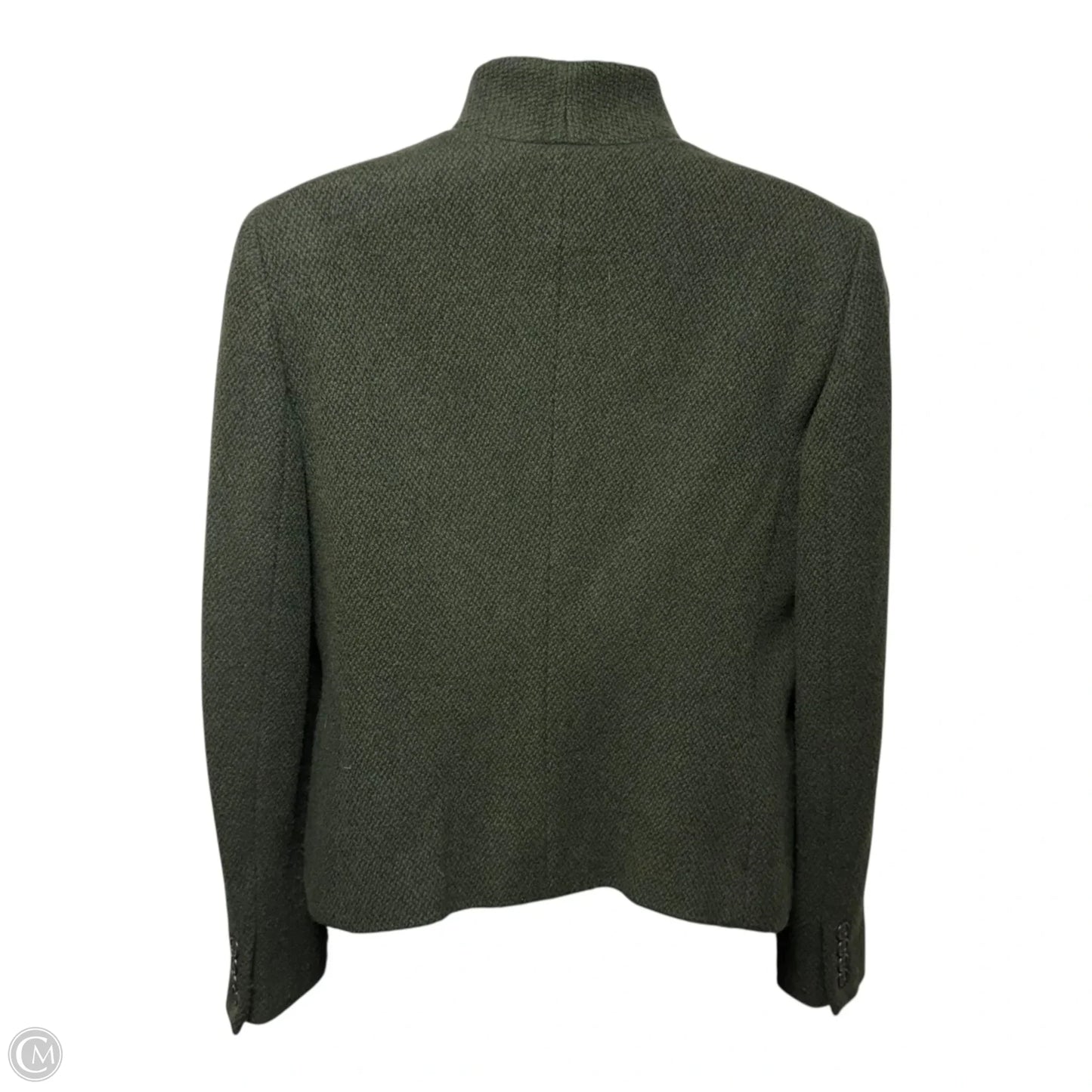 Wool Blazer By Lauren By Ralph Lauren In Green, Size: 10p