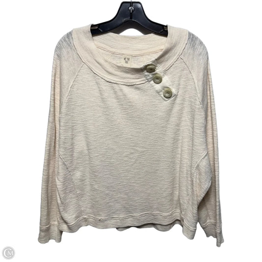 Top Long Sleeve By We The Free In Cream, Size: L