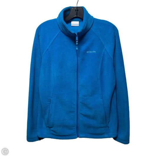 Jacket Fleece By Columbia In Aqua, Size: L