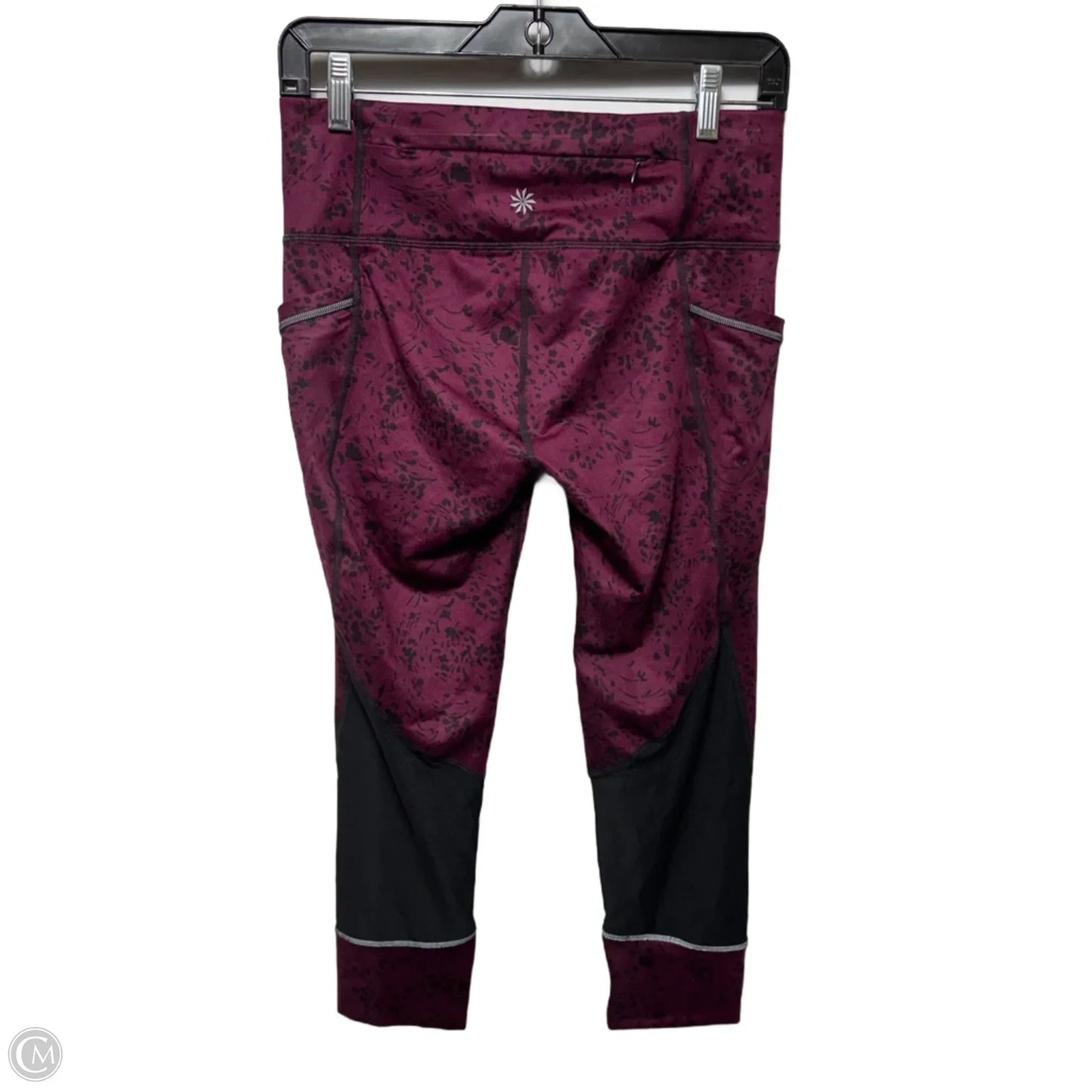 Floral Garden Relay 2.0 Capri Athletic Leggings By Athleta In Floral Pattern, Size: S