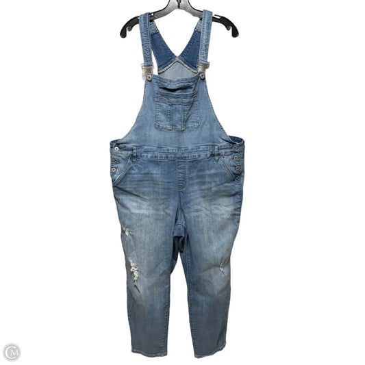 Overalls By Torrid In Blue Denim, Size: 22